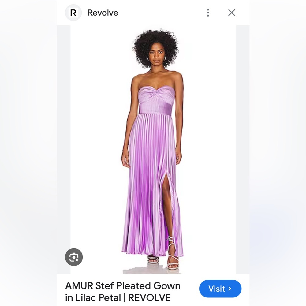 AMUR pleated gown